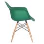 Imagem de KIT - 6 x cadeiras Charles Eames Eiffel DAW com braços - Base de madeira clara -