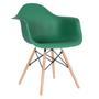 Imagem de KIT - 6 x cadeiras Charles Eames Eiffel DAW com braços - Base de madeira clara -