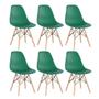 Imagem de KIT - 6 x cadeiras Charles Eames Eiffel DSW - Base de madeira clara