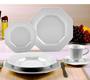 Imagem de Kit 6 Xícaras Café Com Pires Prisma 70ml Porcelana Schmid 1a