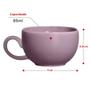 Imagem de Kit 6 Xícaras Cerâmica Chá Café Pires Pink Butterfly 85ml