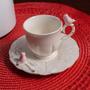 Imagem de Kit 6 Xicaras Com Pires Porcelana 100ml Wolff Birds Luxo 100ml