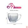 Imagem de Kit 6 Xícaras de Café Vidro Love Em Casa Tem 195ml - EmCasaTem