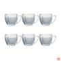 Imagem de Kit 6 Xícaras de Café Vidro Love Em Casa Tem 195ml - EmCasaTem