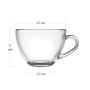Imagem de Kit 6 Xícaras Vidro 95ml p/ Chá e Café - Senhora Madeira
