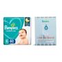 Imagem de Kit 60 Fraldas Pampers Confort Sec Super Tamanho G + Livro Chá de Bebê Pampers