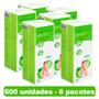Imagem de Kit 600 Algodão Quadrado Bellacotton para Bebê 6 pacotes com 100