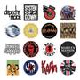 Imagem de Kit 64 Adesivos Logo Bandas De Rock Vintage