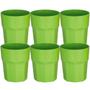 Imagem de Kit 6x Copo Fibra de Arroz 400ml Nature Colors TopGet Verde Claro