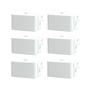 Imagem de Kit 6x Interruptor Branco Simples Lunare Up Schneider S40010