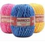Imagem de Kit 7 Barbante Barroco Multicolor 200g Cores Variadas