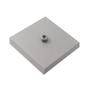 Imagem de Kit/7 Canopla Lustre Pendente Quadrado Md-1005 12x12x2cm Cinza