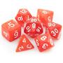 Imagem de Kit 7 Dados RPG de Mesa Conjunto Vermelho Perolado
