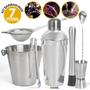 Imagem de Kit 7 Itens Coqueteleira Inox 500ml Para Drinks Caipirinha Bartender Barman Completo