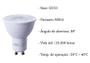 Imagem de Kit 7 Lampada Led 6W Dicroica Mr16 3000K Branco Quente Lup06