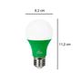 Imagem de Kit 7 Lâmpada Led Colorida Bulbo 7w Verde E27 Bivolt Kian