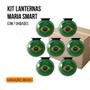 Imagem de Kit 7 Lanternas Laterais Foguinho Maria Smart Brasil Base Preta Lantersul