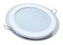 Imagem de Kit 7 Luminária Plafon De Led Com Borda De Vidro 12w 3000k