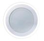 Imagem de Kit 7 Luminária Plafon De Led Com Borda De Vidro 12w 3000k
