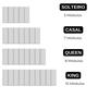 Imagem de Kit 7 Placas 20x60 Modulada Retangular Adesiva P/ Quarto Casal Cama Box Cabeceira