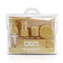 Imagem de Kit 7 Porta Frascos Viagem Organizador Mala Mão Bolsa Necessaire Shampoo Creme Perfume Cuidado Pessoal