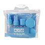 Imagem de Kit 7 Porta Frascos Viagem Organizador Mala Mão Bolsa Necessaire Shampoo Creme Perfume Cuidado Pessoal