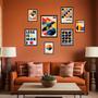 Imagem de Kit 7 Quadros Decorativos Bauhaus - Posters - com vidro