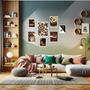 Imagem de Kit 7 Quadros Decorativos Café - com vidro