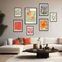 Imagem de Kit 7 Quadros Decorativos Flower Market Cities - Com Vidro