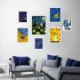 Imagem de Kit 7 Quadros Decorativos Van Gogh - Com Vidro