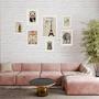 Imagem de Kit 7 Quadros Decorativos Vintages - com vidro