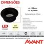 Imagem de Kit 7 Spot Led Preto Redondo Recuado 5w Branco Neutro 4000K