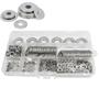 Imagem de Kit 700 Arruelas Aço Inox Não Enferruja M2 M5 M6 M8 M10 M12
