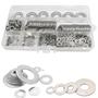 Imagem de Kit 700 Arruelas Aço Inox Não Enferruja M2 M5 M6 M8 M10 M12