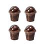 Imagem de kit 75 Mini Copo Bolha 60ml Brigadeiro De Colher G697