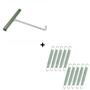 Imagem de Kit 75 Molas de 14cm para Cama Elástica Pula Pula + Puxador de Molas