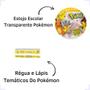 Imagem de Kit 7Pc Escolar Infantil Pokemon Pikachu Volta As Aulas