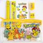 Imagem de Kit 7Pc Escolar Infantil Pokemon Pikachu Volta As Aulas