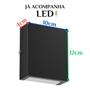 Imagem de Kit 8 Arandela Mini Slim 2 Focos 10x12x4cm Bivolt Com Lâmpada G9 Interna Externa Muro Parede - 143