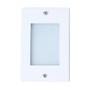 Imagem de Kit 8 Balizador de Embutir Escada Parede Branco 4x2 Alumínio + Lâmpada Led G9 5w Branco Quente