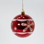 Imagem de Kit 8 Bolas Enfeite Natalino Árvore De Natal Vermelho Branco