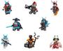 Imagem de Kit 8 Bonecos Blocos De Montar Blizzard Warrior Ninjago