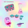 Imagem de Kit 8 Brinquedos de cozinha Eletrodomésticos Infantil cozinha infantil brinquedo comidinha casinha