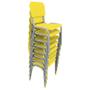 Imagem de Kit 8 Cadeira Infantil Polipropileno - LG flex - Reforçadas Empilháveis - Amarela