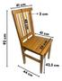 Imagem de Kit 8 Cadeiras De Madeira Maciça Mineira Para Cozinha E Sala