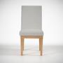 Imagem de Kit 8 Cadeiras Estofadas Reforçada Para Sala De Jantar Linho