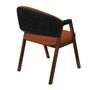 Imagem de Kit 8 Cadeiras Liz Ambiente Sala de Jantar Pés Madeira material sintético Preto e Boucle Terracota