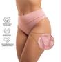 Imagem de Kit 8 Calcinha Feminina Cintura Alta Fio Duplo Mulher Viére
