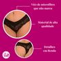 Imagem de Kit 8 Calcinhas PLUS SIZE de Microfibra Rendada Tanga Roupa Renda Sexy Sensual Grande Confortável Sex Atacado Feminino