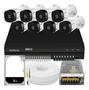 Imagem de Kit 8 Camera Intelbras 20metros segurança monitoramento completo c/hd 1tb